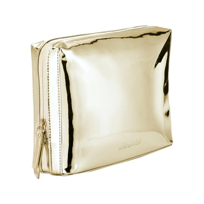 Shop Wellinsulated Large Performance Beauty Bag In Gold