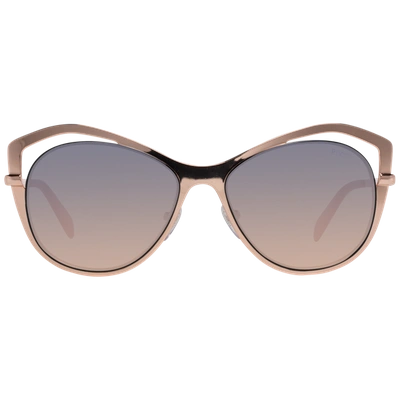 Shop Emilio Pucci Rose Gold Women Women's Sunglasses