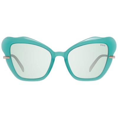 Shop Emilio Pucci Turquoise Women Women's Sunglasses