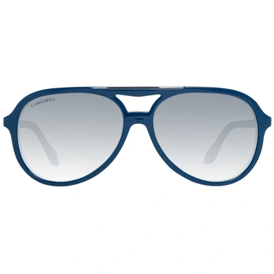 Shop Longines Blue Men Men's Sunglasses