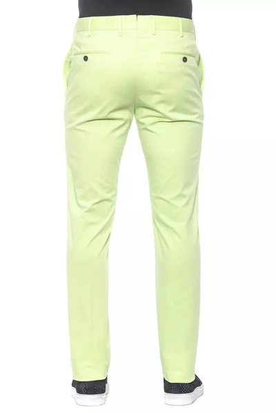 Shop Pt Torino Green Cotton Jeans &amp; Men's Pant