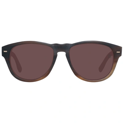 Shop Zegna Couture Brown Men Men's Sunglasses
