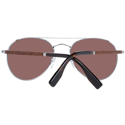 Shop Zegna Couture Gray Men Men's Sunglasses