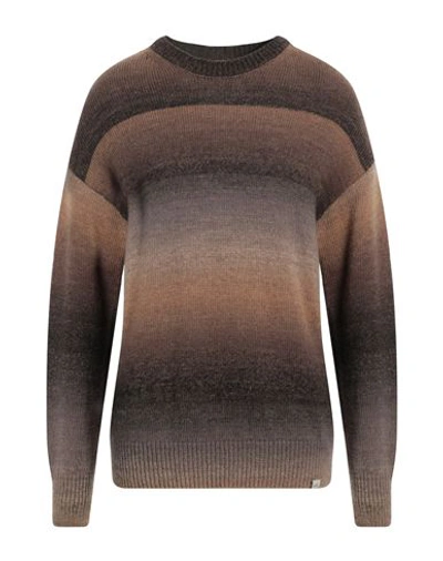 Liu •jo Man Man Sweater Dark Brown Size Xl Acrylic, Virgin Wool In Brown