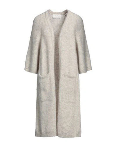 Shop American Vintage Woman Cardigan Light Grey Size M/l Acrylic, Alpaca Wool, Polyamide, Wool, Elastane