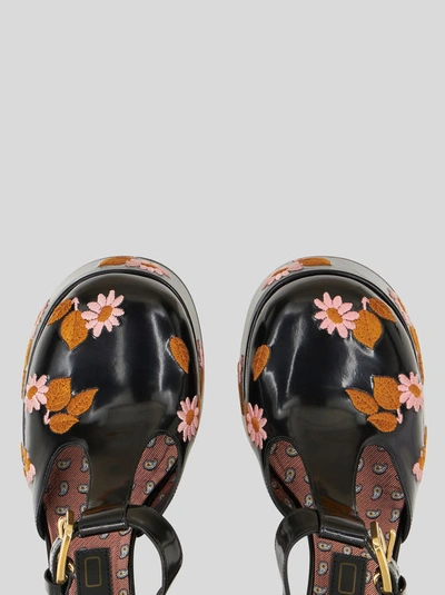 Shop Etro Embroidered Mary Jane Shoes In Black