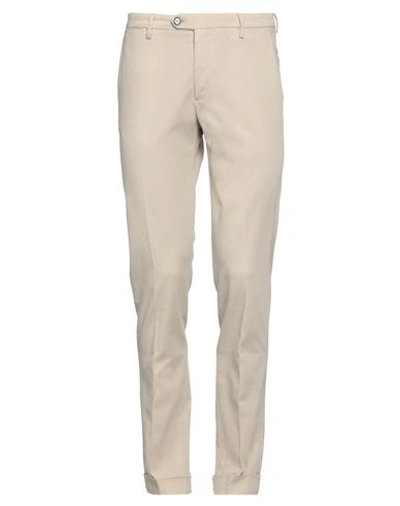 Shop Betwoin Man Pants Beige Size 38 Cotton, Elastane
