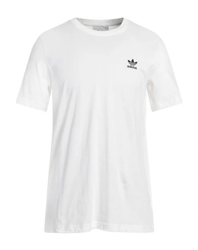 Adidas Originals Man T-shirt Ivory Size Xxl Cotton In White | ModeSens