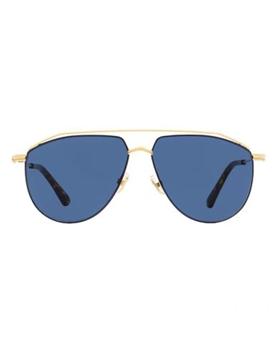 Shop Jimmy Choo Aviator Lex Sunglasses Sunglasses Brown Size 59 Metal, Acetate