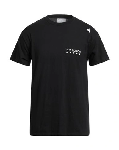 Shop The Editor Man T-shirt Black Size S Cotton