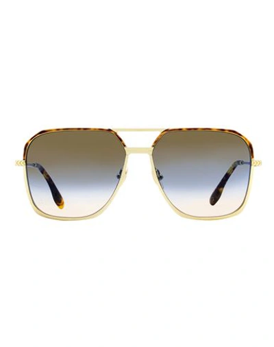 Shop Victoria Beckham Navigator Vb212s Sunglasses Woman Sunglasses Blue Size 59 Metal, A