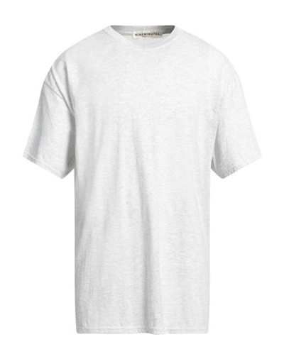 Shop Nineminutes Man T-shirt Light Grey Size Xl Cotton