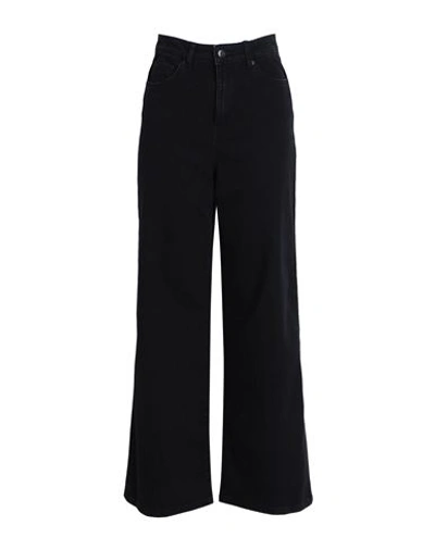 Shop Vero Moda Woman Jeans Black Size 28w-30l Cotton, Polyester, Elastane