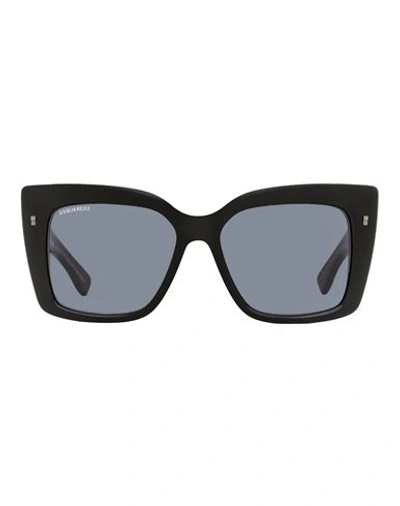 Shop Dsquared2 Refined D20017s Sunglasses Woman Sunglasses Black Size 54 Acetate
