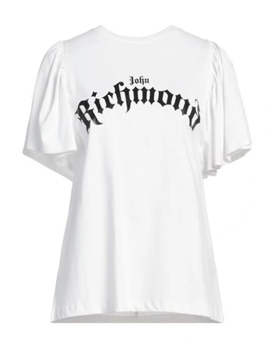 Shop John Richmond Woman T-shirt White Size S Cotton