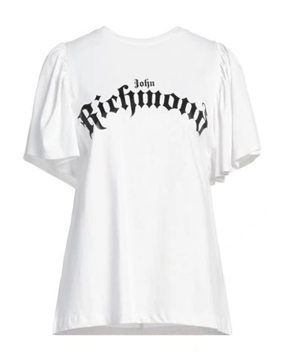 John Richmond Woman T-shirt White Size S Cotton In White
