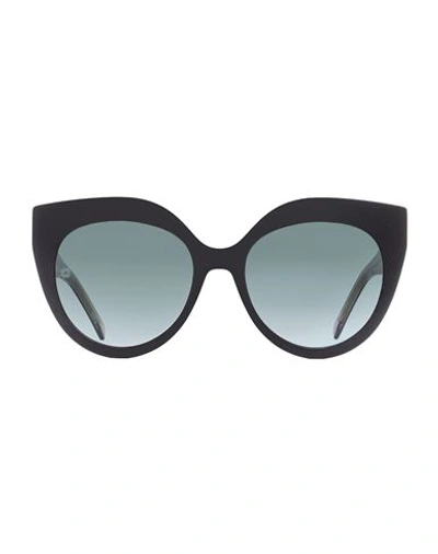 Shop Elie Saab Cat Eye Es081/s Sunglasses Woman Sunglasses Black Size 55 Acetate