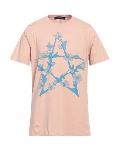 Shop Massimo Sabbadin Man T-shirt Blush Size Xl Cotton In Pink