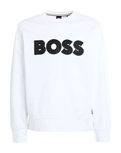 Shop Hugo Boss Boss Man Sweatshirt White Size Xl Cotton