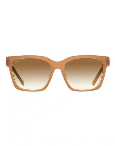 Shop Mcm Rectangular 713sa Sunglasses Sunglasses Pink Size 55 Acetate