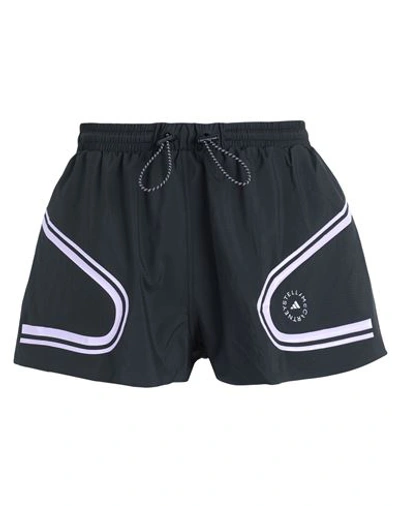 Shop Adidas By Stella Mccartney Asmc Tpa Short Woman Shorts & Bermuda Shorts Black Size L Recycled Polyes