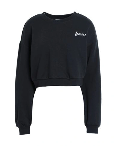 Shop Only Woman Sweatshirt Black Size Xl Cotton, Polyester