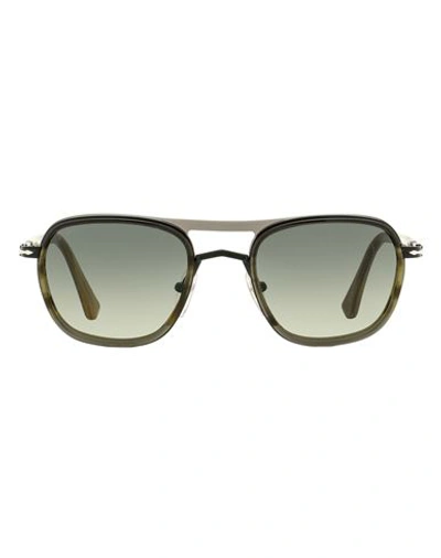Shop Persol Square Po2484s Sunglasses Sunglasses Black Size 50 Acetate, Metal