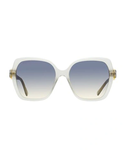 Shop Jimmy Choo Square Manon /g Sunglasses Woman Sunglasses Grey Size 57 Acetate