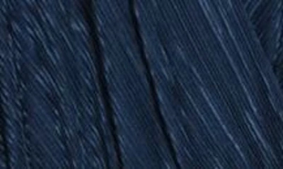 Renee C Plissé Handkerchief Dress In Navy