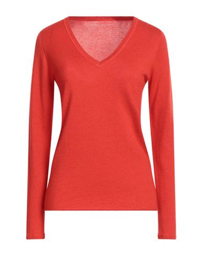 Shop Majestic Filatures Woman Sweater Coral Size 1 Cashmere In Red