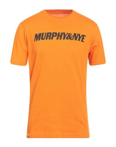 Shop Murphy & Nye Man T-shirt Orange Size Xl Cotton