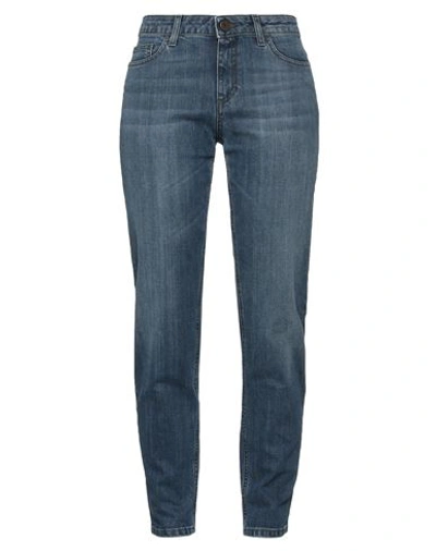 Mr & Mrs Italy Woman Jeans Blue Size S Cotton, Elastane In Blue
