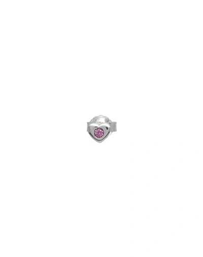 Shop Kurshuni Debra Minisingle Earring Woman Single Earring Silver Size - 925/1000 Silver, Cubic Zirconia