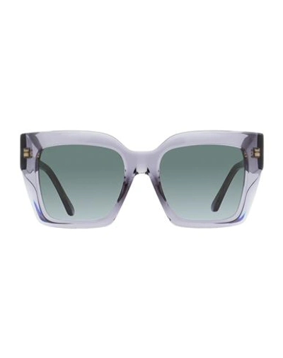 Shop Jimmy Choo Square Eleni /g/n Sunglasses Woman Sunglasses Grey Size 53 Acetate