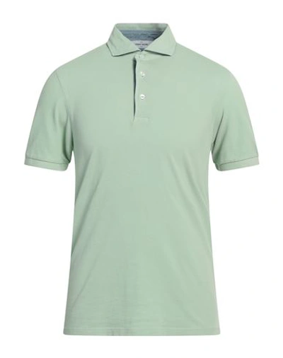 Shop Gran Sasso Man Polo Shirt Sage Green Size 36 Cotton