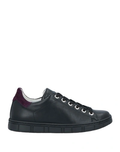 Shop A.testoni A. Testoni Woman Sneakers Black Size 6 Calfskin