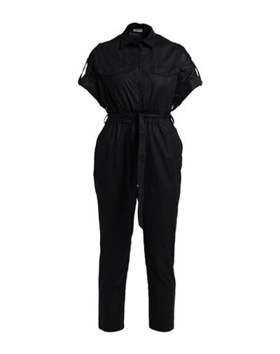Shop Liu •jo Woman Jumpsuit Black Size 6 Cotton