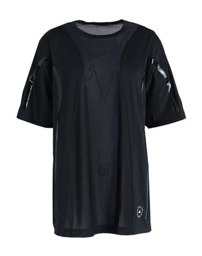 Shop Adidas By Stella Mccartney Asmc Tpa L Tee Woman T-shirt Black Size S Recycled Polyester, Elastane