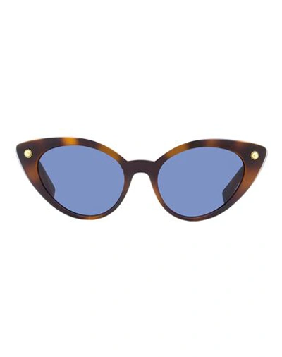 Shop Lanvin Arpege Cat-eye Lnv603s Sunglasses Woman Sunglasses Brown Size 53 Plastic