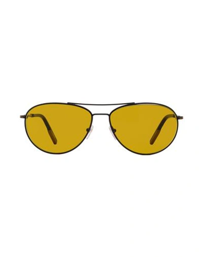 Shop Zegna Aviator Ez0139 Sunglasses Man Sunglasses Black Size 62 Metal, Acetate