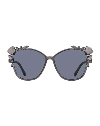 Shop Jimmy Choo 25th Anniversary Mya Sunglasses Woman Sunglasses Grey Size 59 Plastic
