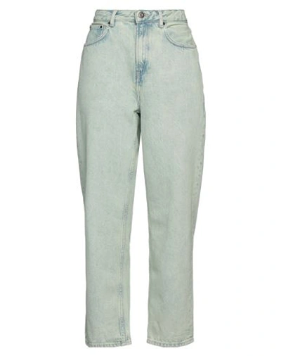 Shop American Vintage Woman Jeans Light Green Size 30 Cotton