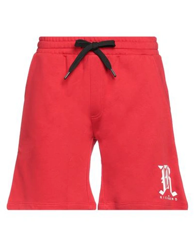 John Richmond Man Shorts & Bermuda Shorts Red Size Xxl Cotton In Red