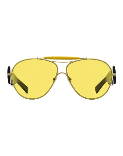 Shop Moncler Palm Angels Aviator Ml0220p Sunglasses Sunglasses Brown Size 64 Metal, Acetate