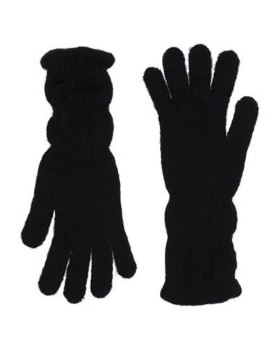 Shop Stefanel Woman Gloves Black Size Onesize Acrylic, Alpaca Wool, Polyamide