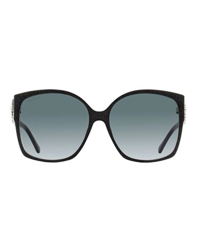 Shop Jimmy Choo Square Noemi Sunglasses Woman Sunglasses Black Size 61 Acetate