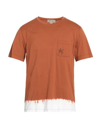 Shop Nick Fouquet Man T-shirt Rust Size M Cotton In Red