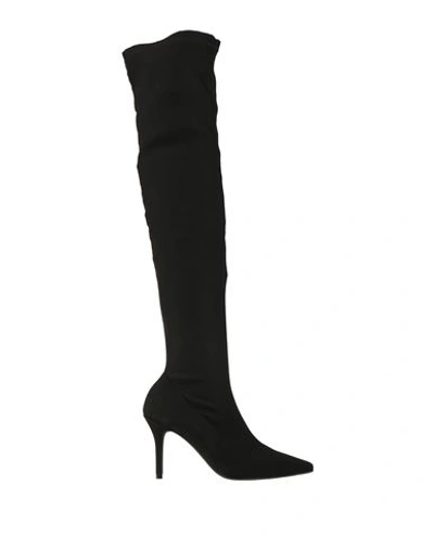 Shop Marian Woman Boot Black Size 8 Textile Fibers, Soft Leather