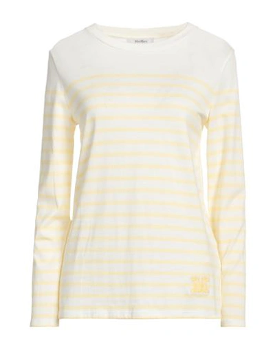Shop Max Mara Woman T-shirt Off White Size L Cotton