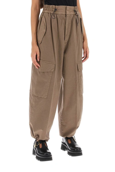 Shop Closed Nyack Cargo Pants In Technical Cotton In Brown